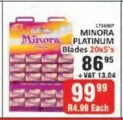 KitKat Cash and Carry Minora Platinum Blades 20 x 5s offer