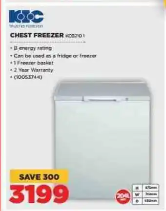 HiFi Corp KIC - Chest Freezer - KCG210 1 offer