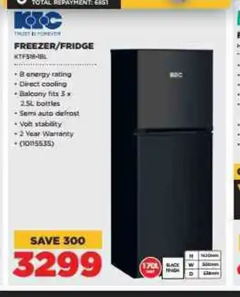 HiFi Corp KIC - Freezer / Fridge - KTF518-16L offer