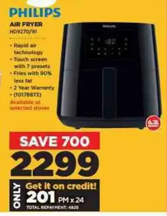 HiFi Corp Philips - Air Fryer - HD9270/91 offer