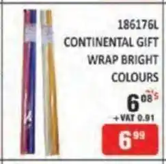 KitKat Cash and Carry Continental Gift Wrap Bright Colours offer