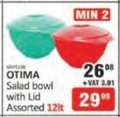 KitKat Cash and Carry Otima Salad Bowl with Lid assorted 12lt offer