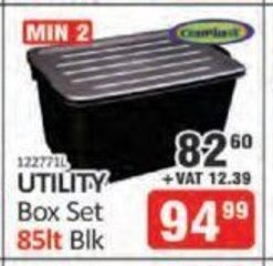 KitKat Cash and Carry Utility Box Set 85lt black offer