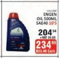 KitKat Cash and Carry Engen Oil 500ml SAE40 - 10s offer