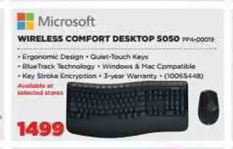 HiFi Corp Microsoft - Wireless Comfort Desktop 5050 offer