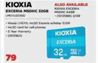 HiFi Corp KIOXIA - EXCERIA MSDHC 32GB offer