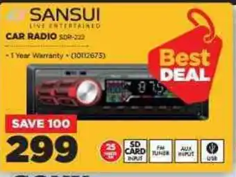 HiFi Corp Sansui - Car Radio - SDR-222 offer