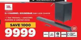 HiFi Corp JBL - 5.1 Channel Soundbar offer