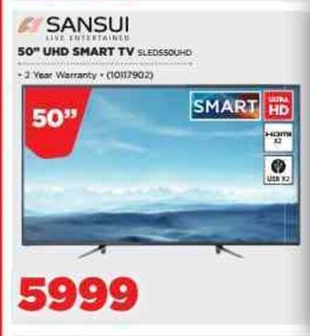 HiFi Corp Sansui - 50" UHD Smart TV offer