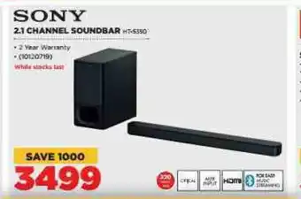 HiFi Corp Sony - 2.1 Channel Soundbar - HT-5350 offer