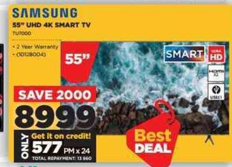 HiFi Corp Samsung - 55" UHD 4K Smart Tv offer
