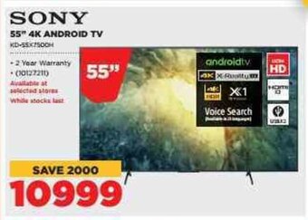 HiFi Corp Sony - 55" 4K Android TV offer