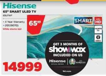 HiFi Corp Hisense - 65" Smart ULED TV offer