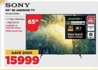 HiFi Corp Sony - 65" 4K Android TV offer
