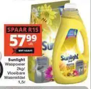 Checkers Sunlight waspoeier 2kg/vloeibare wasmisddal 1.5l-elk offer