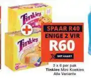 Checkers Tinkies mini koekies alle variante-2 x 6 per pak offer