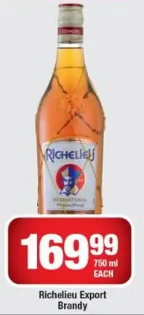 OK Liquor Richelieu Brandy 750ml offer