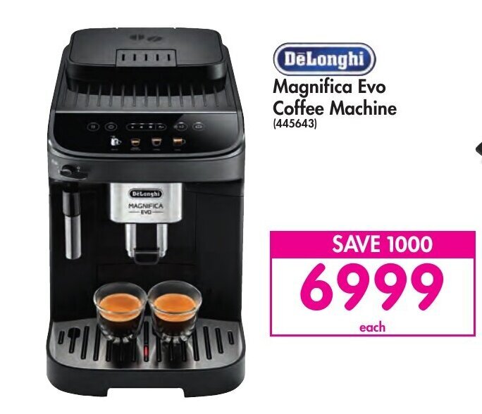 DeLonghi Magnifica Evo Coffee Machine offer at Makro