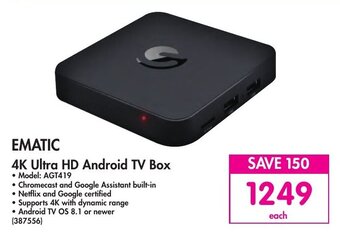 Ematic 4K Ultra HD Android TV Box