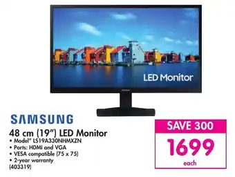 Makro Samsung 48cm (19") LED Monitor offer