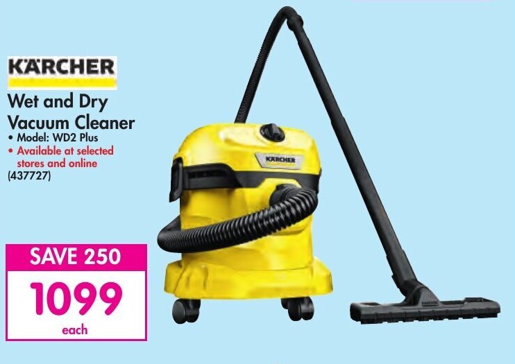 K'a'rcher Wet and Dry Vacuum Cleaner offer at Makro