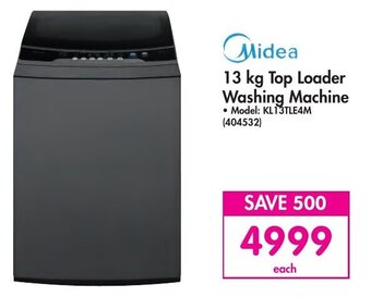 Makro Midea 13kg Top Loader Washing Machine offer