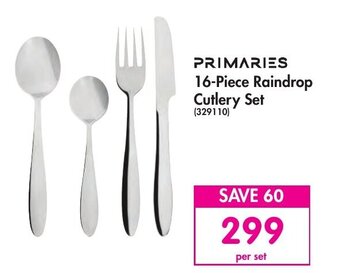 Makro Primaries 16-piece Raindrop Cutlery Set offer