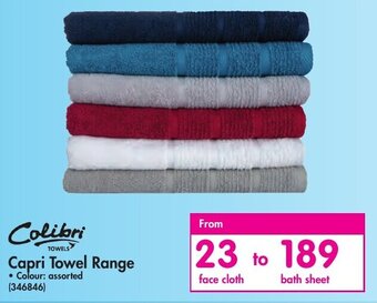 Makro Colibri Capri Towel Range Face Cloth offer