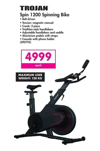 Makro Trojan Spin 1200 Spinning Bike offer