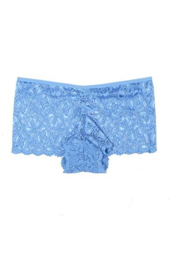 Ladies lace boyleg - blue