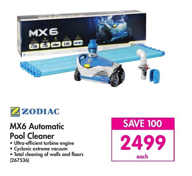 Zodiac MX6 Automatic Pool Cleaner offer at Makro