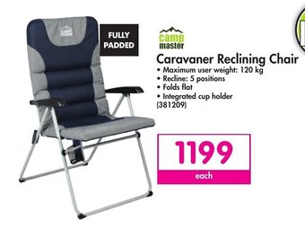Makro Camp Master Caravaner Reclining Chair offer