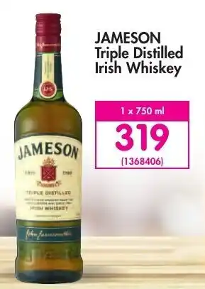 Makro Jameson Triple Distilled Irish Whiskey 750ml offer