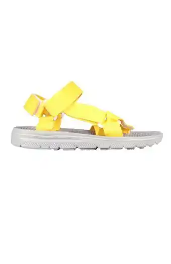 Ladies sandal - mustard/grey