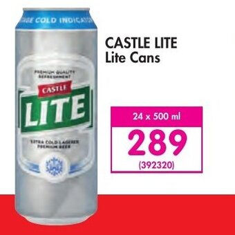 Makro Castle Lite cans 24 x 500ml offer