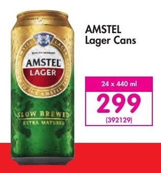 Makro Amstel Lager cans 24 x 440ml offer
