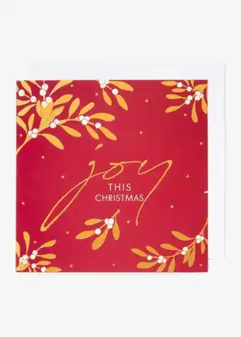 Joy christmas card