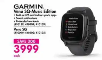 Makro Garmin - Venu SQ-Music Edition offer