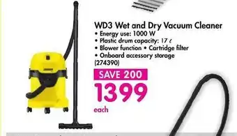 Makro K'A'RCHER - WD3 Wet and Dry Vacuum Cleaner - 274390 offer