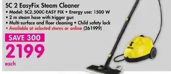 Makro K'A'RCHER - SC 2 Easyfix Steam Cleaner offer