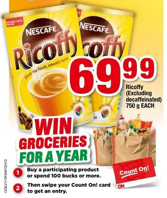 Ricoffy (Excluding decaffeinated) 750g