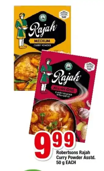 OK Grocer Robertsons Rajah Curry Powder Asstd. 50g offer