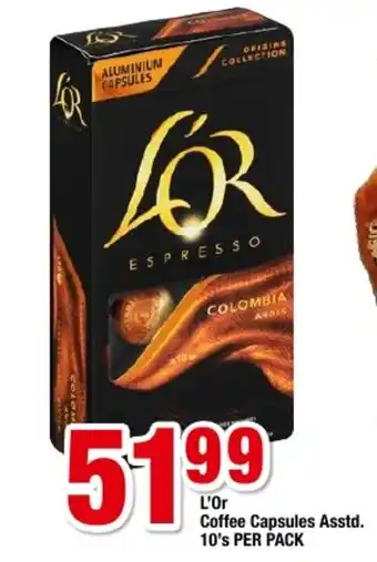 OK Grocer L'Or Coffee Capsules Asstd. 10's per pack offer