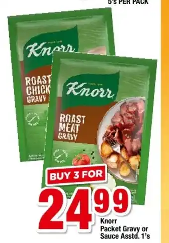OK Grocer Knorr Packet Gravy or Sauce Asstd. 1's offer