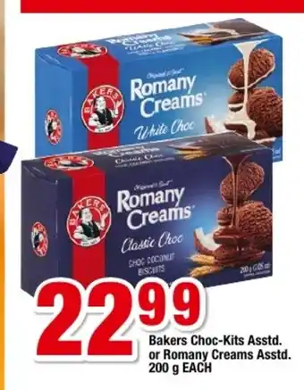OK Grocer Bakers Choc-Kits Asstd. Or Romany Creams Asstd. 200g offer