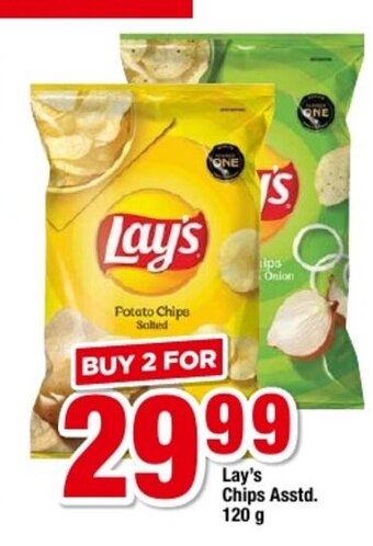 OK Grocer Lay's Chips Asstd. 120g offer