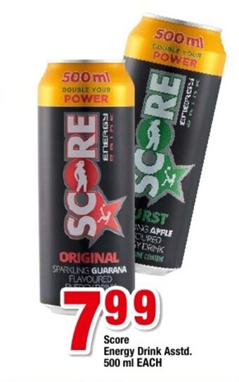 OK Grocer Score Energy Drink Asstd. 500ml offer