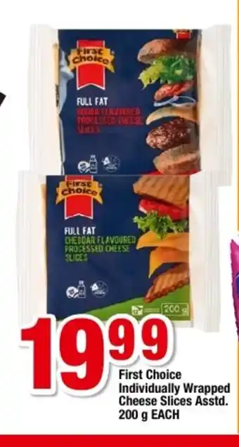 OK Grocer First Choice Individually Wrapped Cheese Slices Asstd. 200g each offer