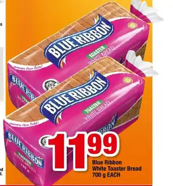 OK Grocer Blue Ribbon White Toaster Bread 700g each offer