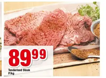 OK Grocer Tenderised Steak per kg offer